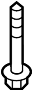View Suspension Crossmember Reinforcement Bolt (Rear) Full-Sized Product Image