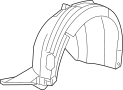 View Fender Splash Shield (Front, Rear, Lower) Full-Sized Product Image