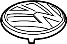 View EMBLEM. Remote control cover. VW SIGN.  Full-Sized Product Image