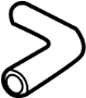 View Engine Air Intake Hose. PCV Valve Hose.  Full-Sized Product Image