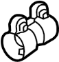 View Clamp. Muffler. Pipe. (Front, Rear) Full-Sized Product Image