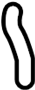 View Radiator Coolant Hose (Front, Rear, Upper, Lower) Full-Sized Product Image 1 of 5