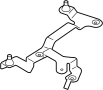 View Bracket. Air. Cleaner. Mass Flow Sensor. Mount. Retainer plate.  Full-Sized Product Image
