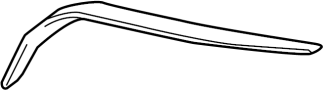 9190323 Strip. Seal. Headlight. Trim. (Upper)