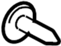 11609681 Bolt. Screw. (Front, Rear, Upper)