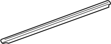 25732990 Door Window Belt Weatherstrip (Rear, Upper)