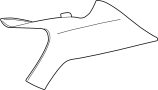 10387545 Interior Quarter Panel Trim Panel (Rear, Upper, Lower)