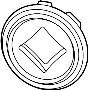 42751833 Cover. Bulb. (Rear)