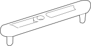 10296868 Fog lamp mount plate. Fog Light Bracket. Fog Light Stud.