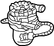 Image of Secondary Air Injection Pump (Right) image for your 2002 Buick Rendezvous CX Plus Sport Utility  