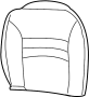 88992859 Seat Back Cushion Cover