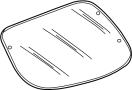 10315151 Back Glass (Rear, Lower)