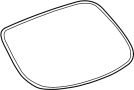 10427559 Back Glass Reveal Molding (Rear, Lower)