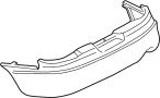 12335658 Bumper Cover (Rear)