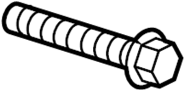 Image of Bolt. Thermostat. (Rear, Upper). A threaded rod with a. image