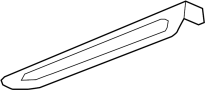 25867284 Hood Molding (Rear)