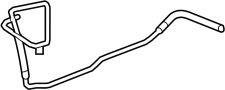 Image of Return. Hose. Power. Steering. Line. (Lower). Connects Power Steering. image for your 2009 GMC Savana 2500   