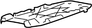 25873520 Console Lid (Rear, Lower)