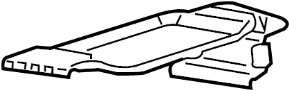 25948699 Console Tray (Rear, Lower)