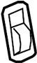 25797892 Bezel. Seat. (Rear, Upper)