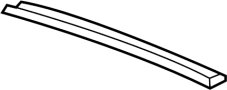 23288542 Sunroof Drip Rail (Right, Front)