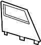 15874482 Interior Quarter Panel Trim Panel Access Cover