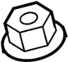 View Nut. Cover. Retainer. Bumper. Bracket. (Front, Lower) Full-Sized Product Image