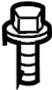 View Bolt. Cover. Bumper. Support. Bracket. (Front, Upper, Lower) Full-Sized Product Image
