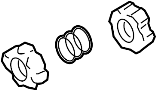 View Sphere. Kit. Steering. Shaft. Column Tube. Universal Joint. (Lower) Full-Sized Product Image