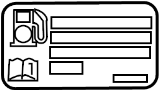 Image of Label. Fuel. Engine Decal. Fuel. image for your 1997 Chevrolet Venture    