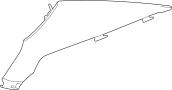 9076402 Interior Quarter Panel Trim Panel (Upper)