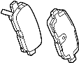 Image of Disc Brake Pad Set (Rear) image for your Chevrolet