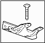 22791918 Bracket. Converter. (Front, Upper)