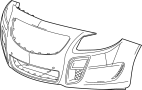 22741024 Bumper Cover (Front, Upper, Lower)