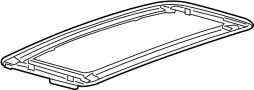 13483907 Sunroof Glass (Right, Front)