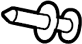 90414659 Bumper Cover Reinforcement Rivet. Impact Bar Rivet.