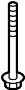 View Suspension Crossmember Bolt (Front, Rear) Full-Sized Product Image