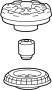 View Suspension Strut Mount (Upper) Full-Sized Product Image