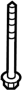 View Suspension Crossmember Bolt (Front, Rear) Full-Sized Product Image
