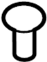 Image of Bolt. (Front, Rear, Upper, Lower). A threaded rod with a. image for your 2008 Chevrolet Impala   