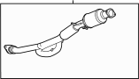 View Catalytic Converter. Exhaust Crossover Pipe. (Front) Full-Sized Product Image 1 of 1