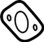 View Gasket. Pipe. (Front, Rear, Lower) Full-Sized Product Image
