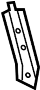 Image of Bracket. REINFORCED. Beam. Brace. (Lower). Bracket for the. image for your 2023 Chevrolet Malibu   