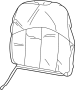 16792313 Seat Back Cushion Cover