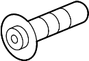 View Screw. Bolt. Panel. Trim. Bumper. (Upper, Lower) Full-Sized Product Image