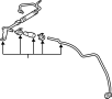 Image of Coolant. Engine Hose. Pipe Assembly - TURBO Cooling Return. Turbocharger Line. Water retrn tube. A... image for your 2006 Buick Rendezvous CXL Sport Utility  