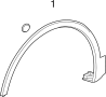 View Molding. Clip. Retainer. Rocker. Nut. (Front, Rear, Upper, Lower) Full-Sized Product Image