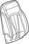 84275748 Seat Back Cushion Cover