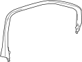 Image of Door Window Molding (Upper) image for your 2022 GMC Sierra 1500   