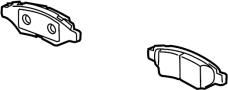 View Disc Brake Pad Set (Rear) Full-Sized Product Image